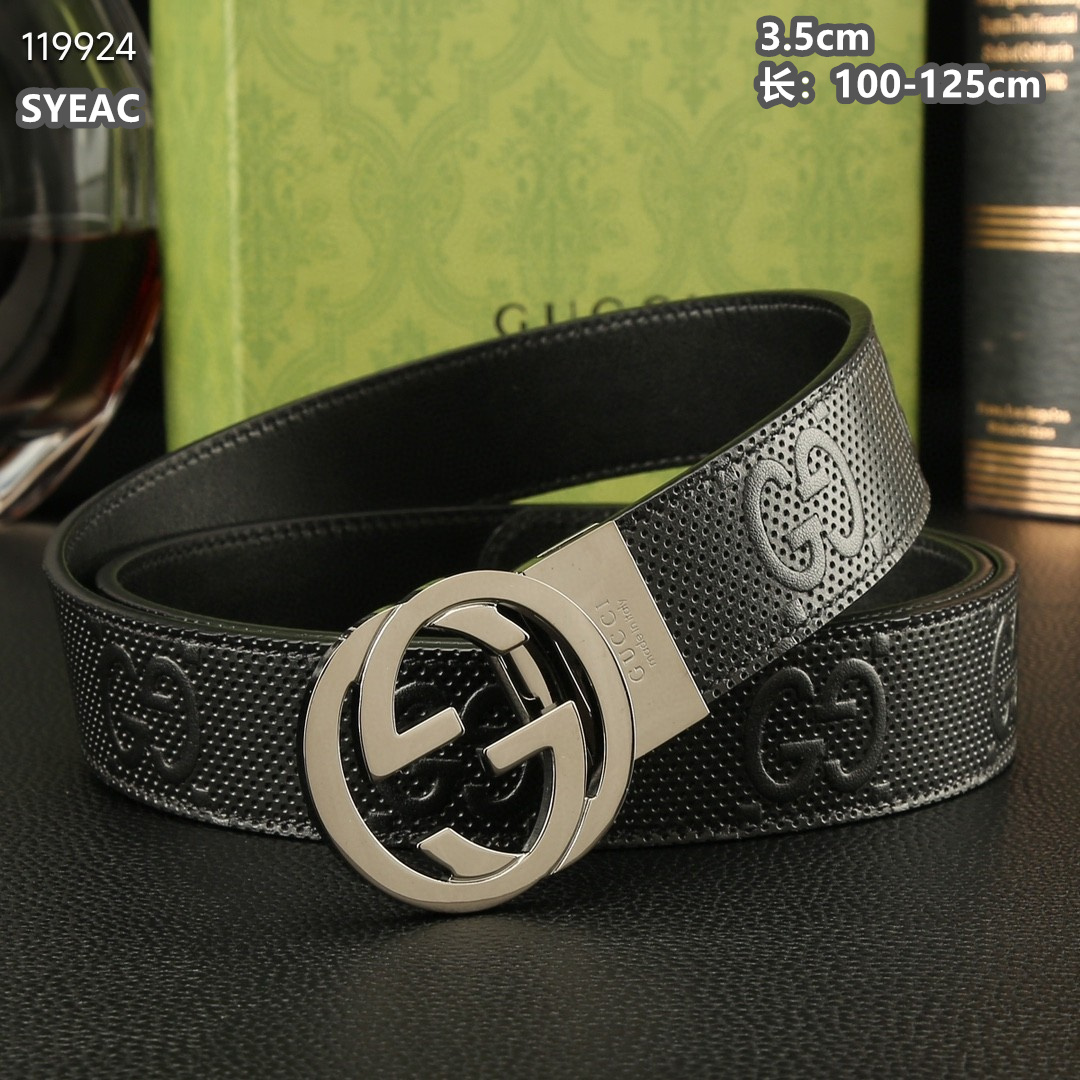 Gucci belt 35mmX100-125cm 8L05